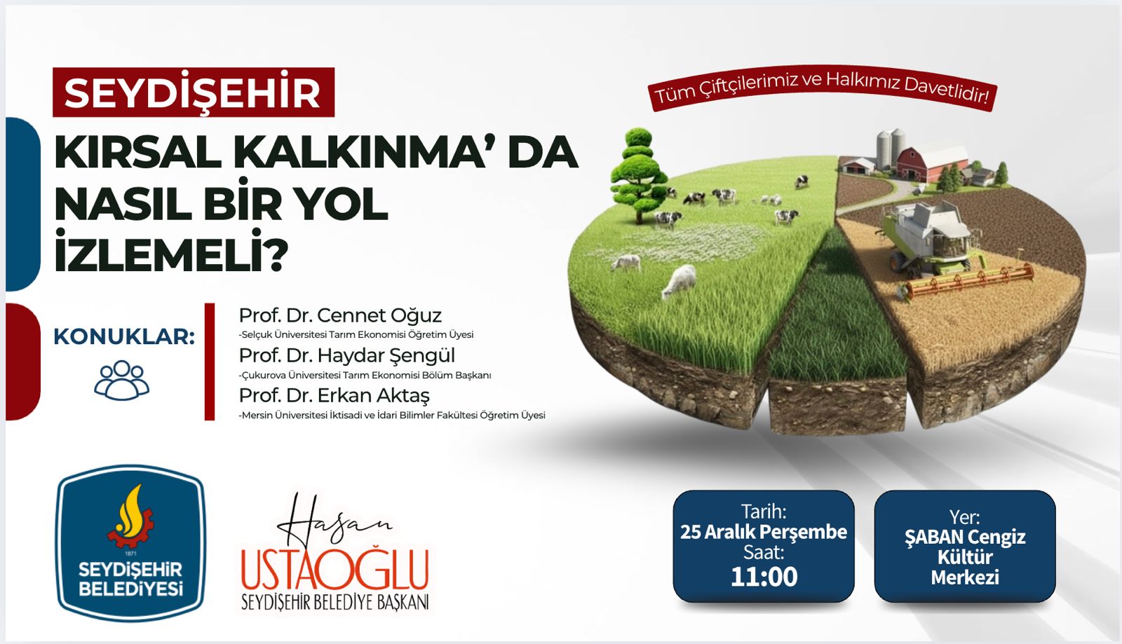 BAŞKAN USTAOĞLU’NDAN SEMPOZYUMUNA DAVET