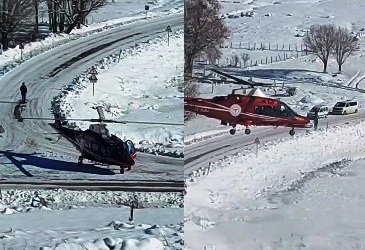 SEYDİŞEHİR’DE NEFES KESEN KURTARMA: KARA SAPLANAN YOLLAR GÖKYÜZÜNDEN AŞILDI!