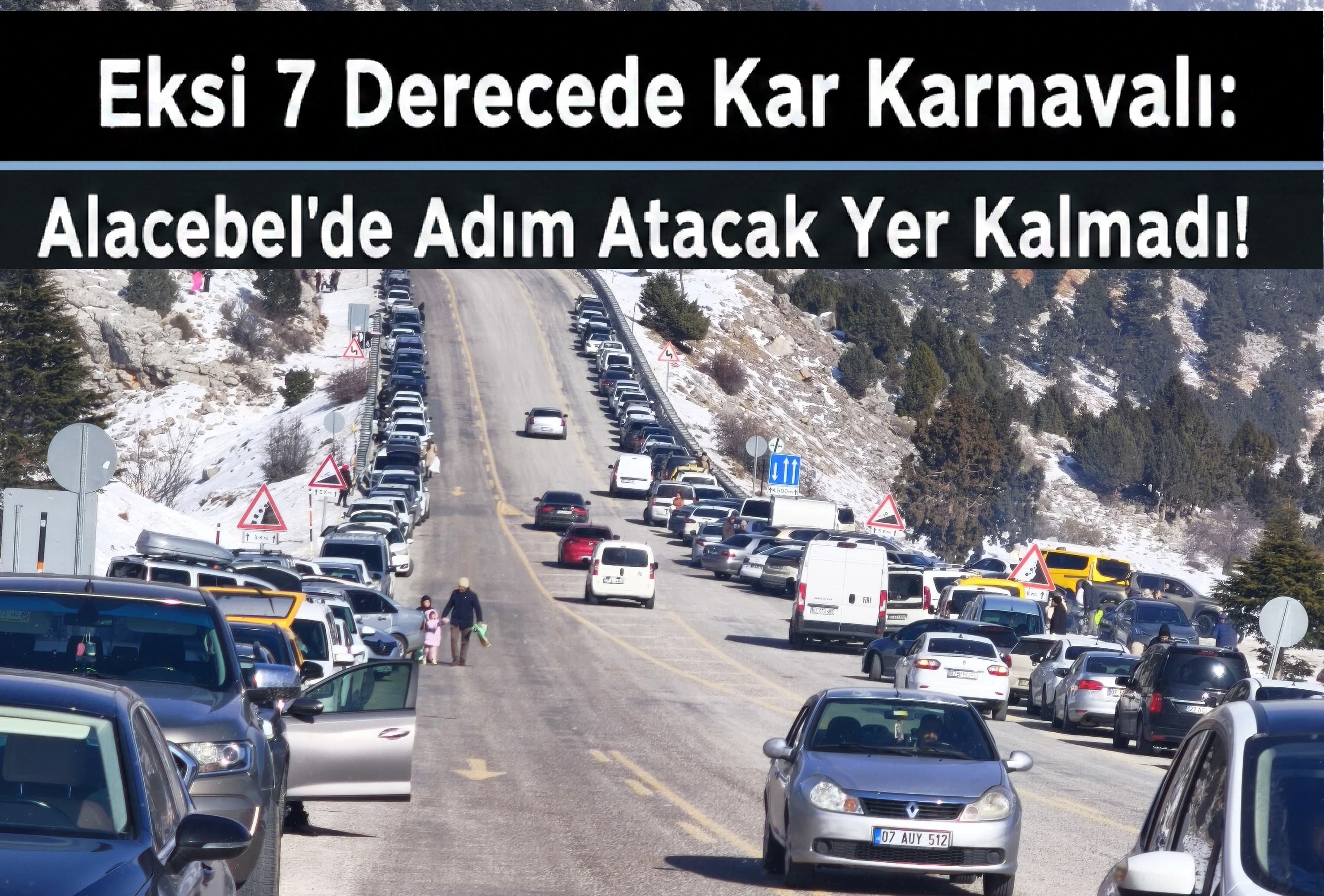 Eksi 7 Derecede Kar Karnavalı: Alacabel’de Adım Atacak Yer Kalmadı!