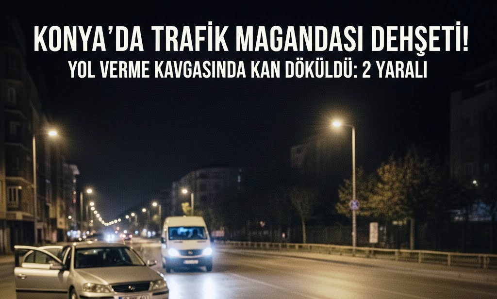Konya’da Yol Verme Kavgası Kanlı Bitti: Boynundan Bıçakladı!