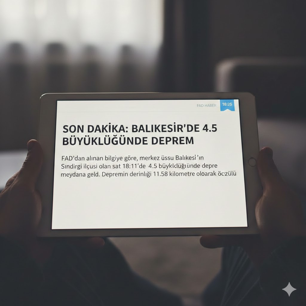 Balıkesir'de 4,5 büyüklüğünde deprem