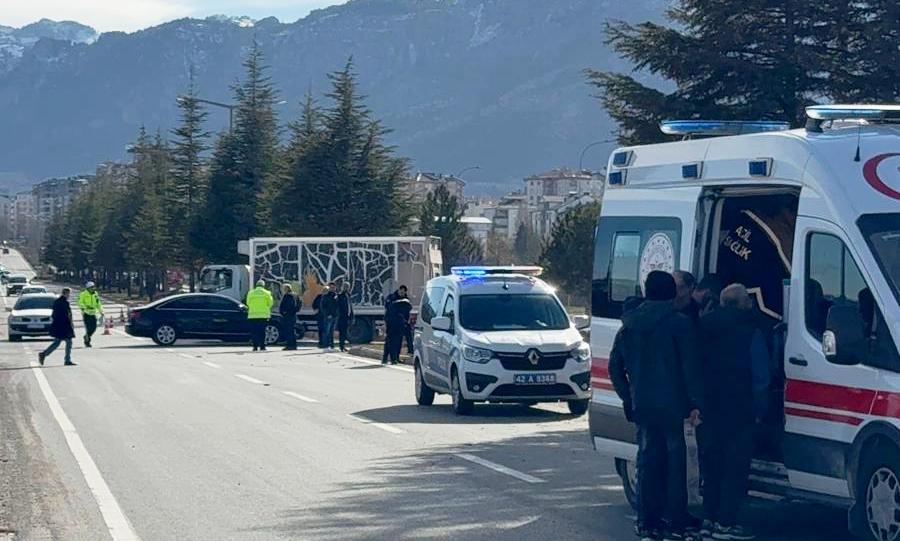 Seydişehir'de Otomobil ile Motosiklet Çarpıştı: 1 Yaralı