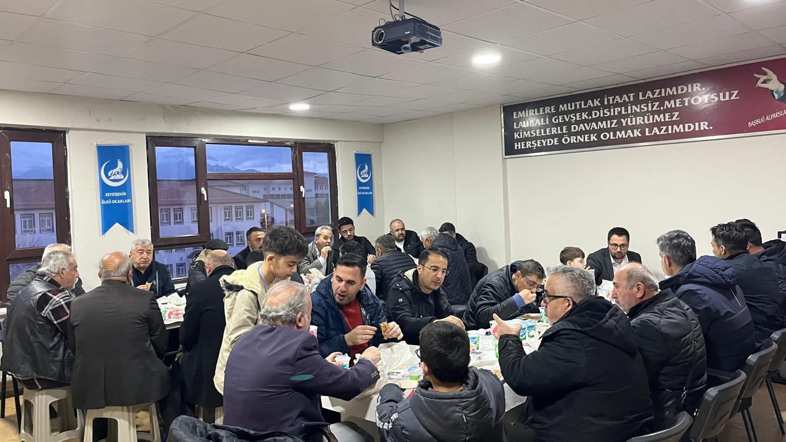 Seydişehir Ülkü Ocakları Gönül Sofrasında Buluştu