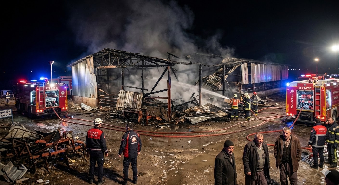 Konya'da Facia: Isıtıcı Devrildi, 65 Buzağı Telef Oldu