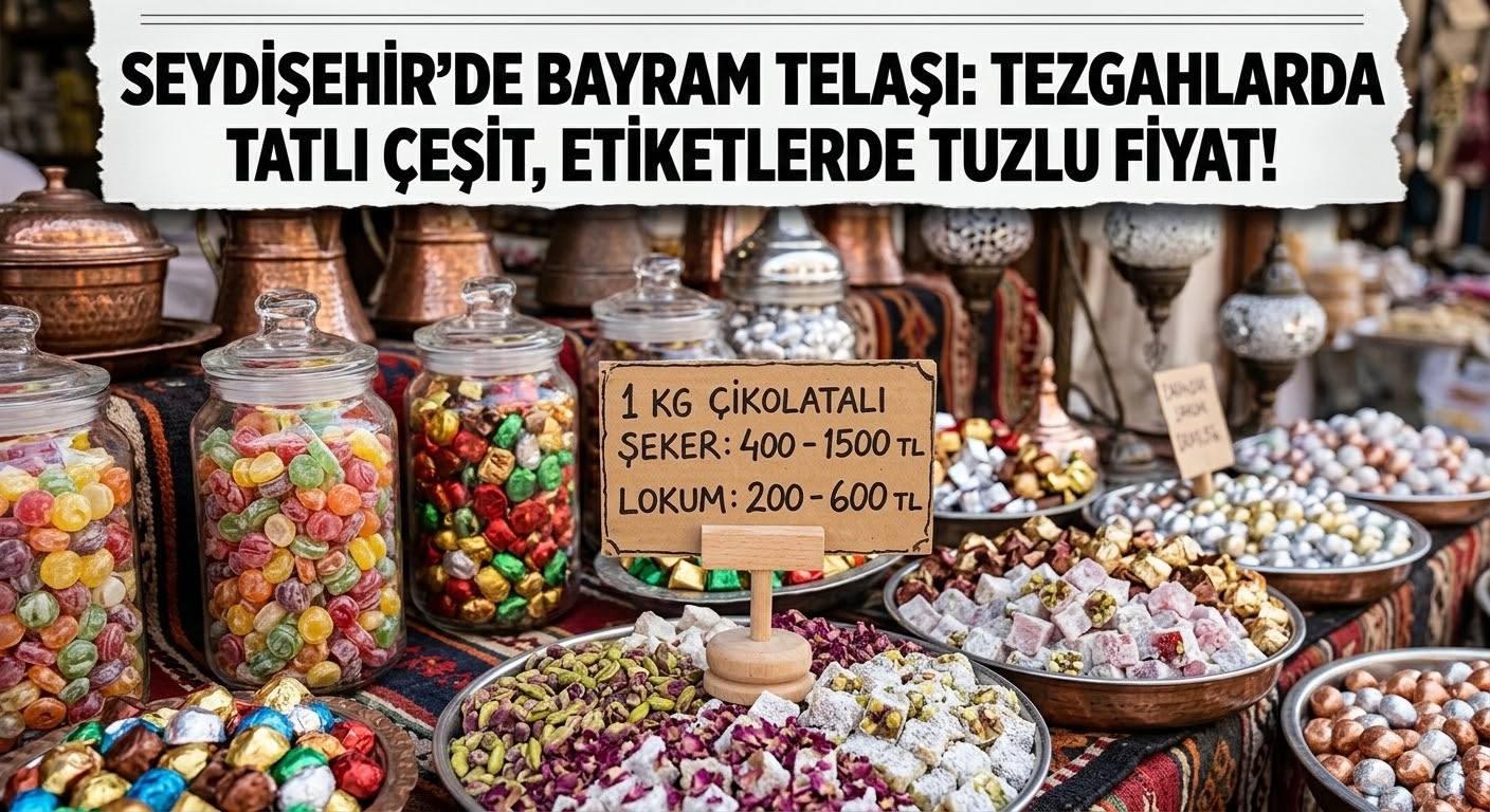 Seydişehir’de Bayram Telaşı: Tezgahlarda Tatlı Çeşit, Etiketlerde Tuzlu Fiyat!