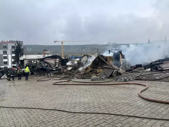 Kocaeli- Ahır yangınında çok sayıda hayvan öldü