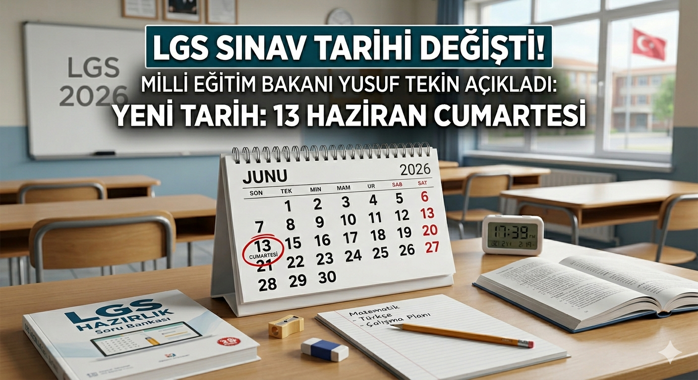 LGS Tarihi Güncellendi: Bakan Tekin Yeni Tarihi Duyurdu!