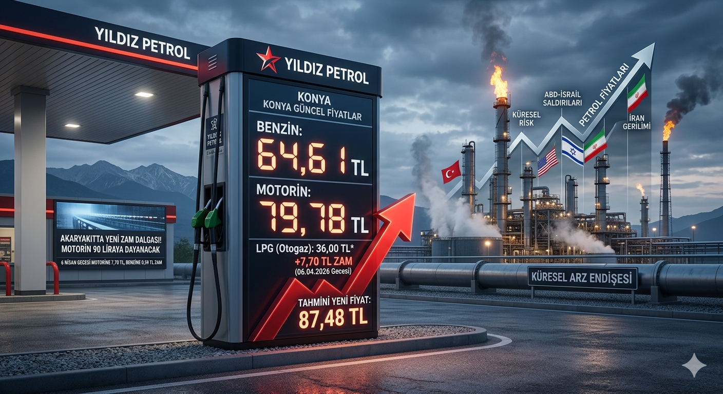 Akaryakıtta Dev Zam Dalgası: Konya’da Motorin 90 Liraya Koşuyor!