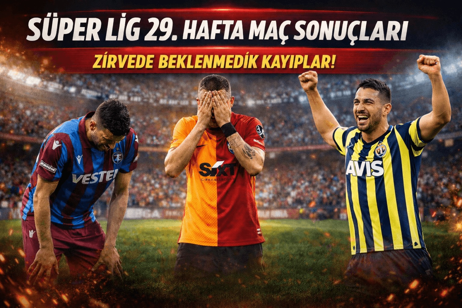 Süper Lig 29. Hafta Maç Sonuçları: Zirvede Beklenmedik Kayıplar