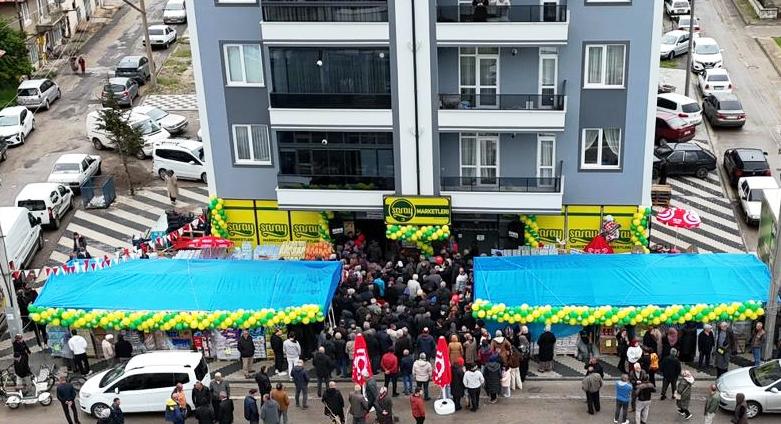 Saray Market Kızılcalar Şubesi Yoğun Katılımla Hizmete Açıldı