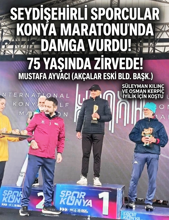 Seydişehirli Sporcular Konya Yarı Maratonu’na Damga Vurdu: Mustafa Ayvacı Zirvede!