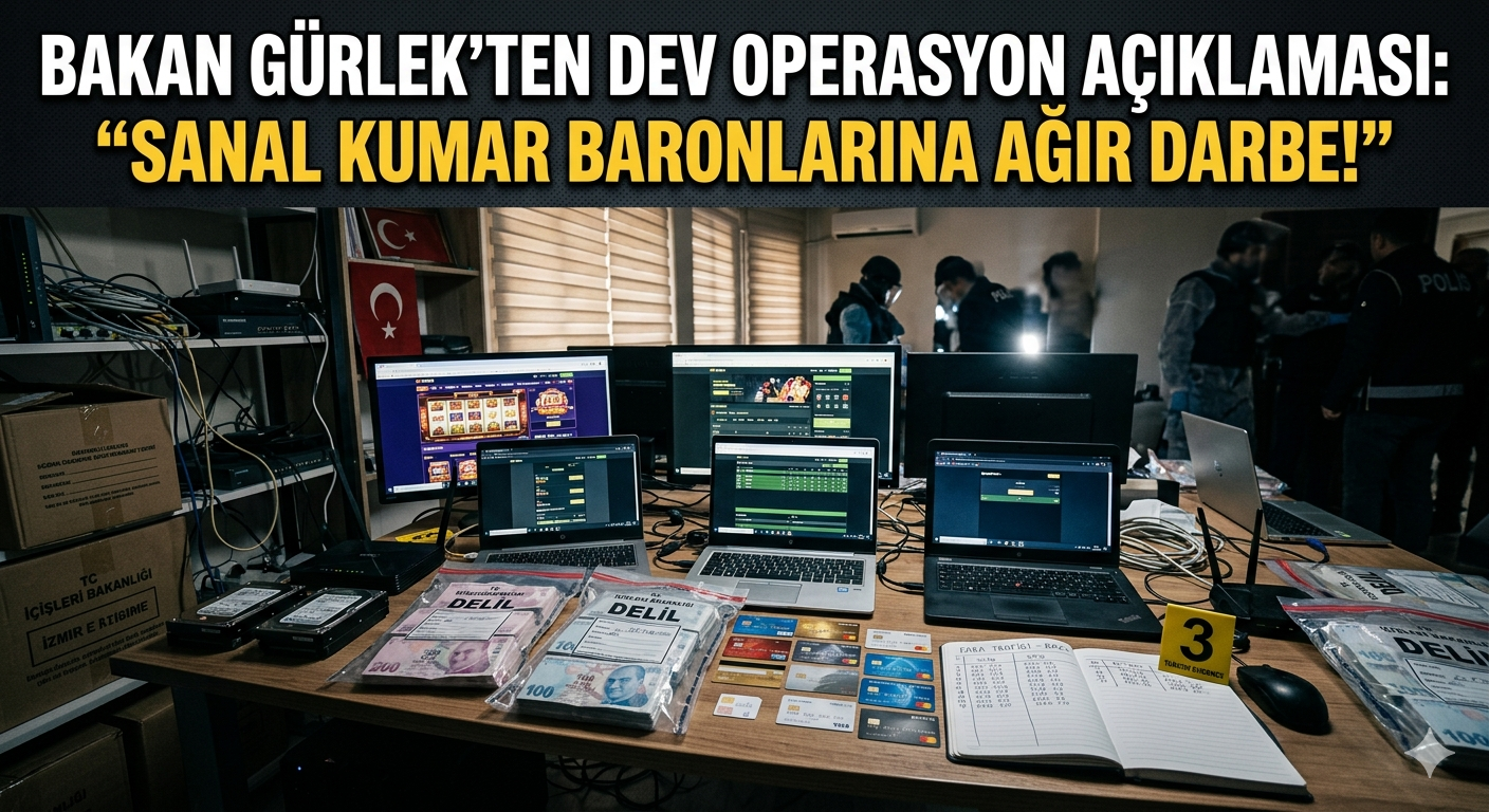 Bakan Gürlek’ten Dev Operasyon Açıklaması: "Sanal Kumar Baronlarına Ağır Darbe!"