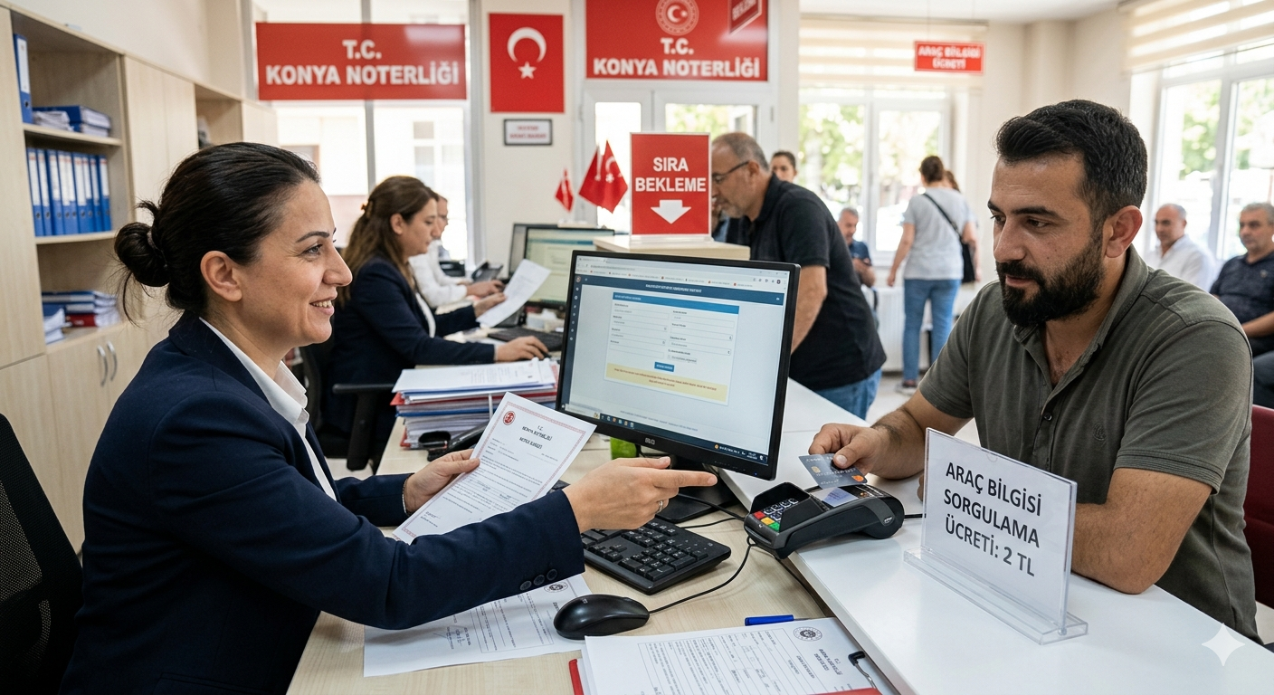 Noterlerde Yeni Dönem: Araç Bilgisi Sorgulama Artık Ücretli!