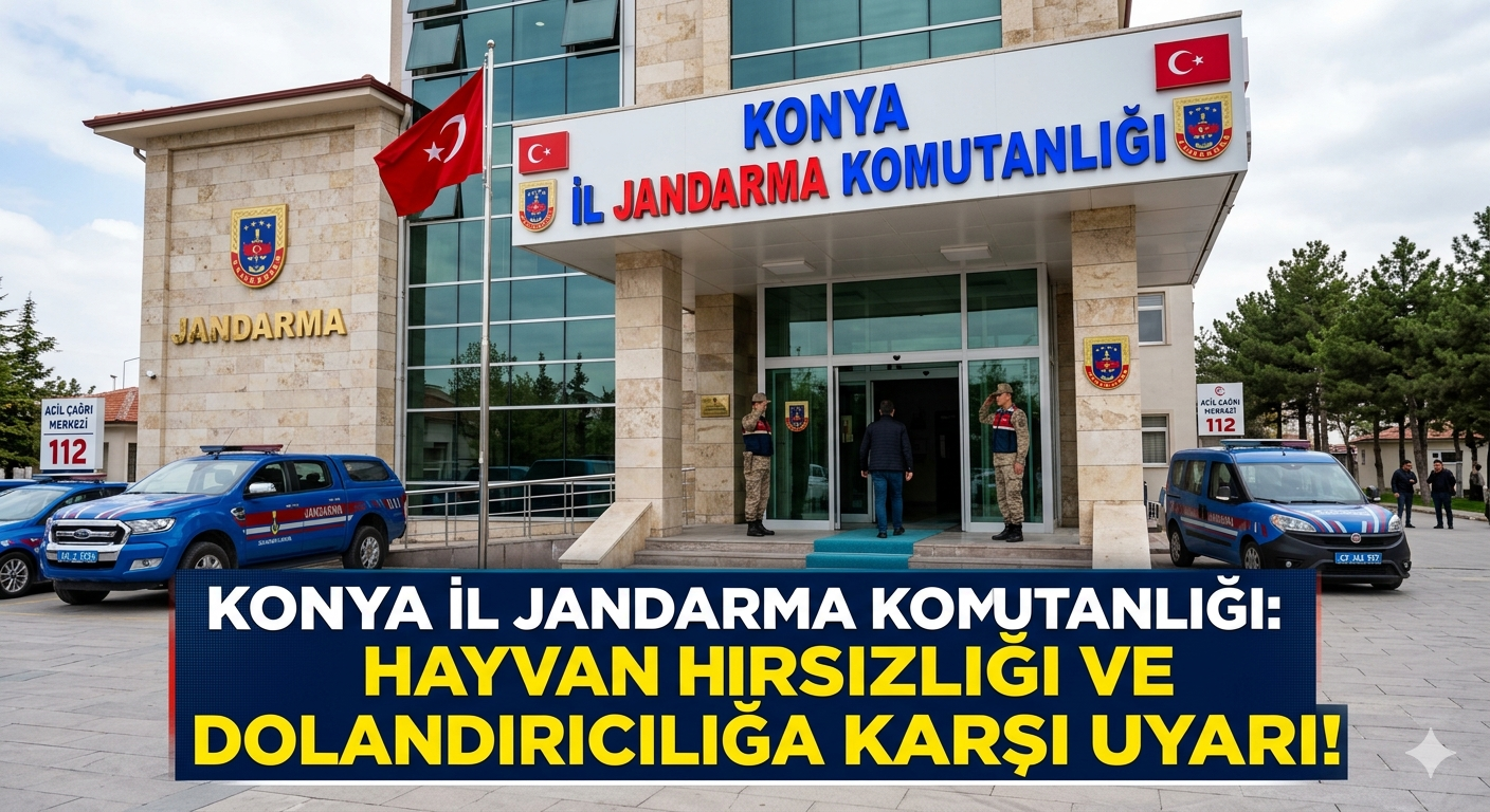 Konya İl Jandarma Komutanlığı'ndan Hayvancılara "Hırsızlık ve Dolandırıcılık" Uyarısı
