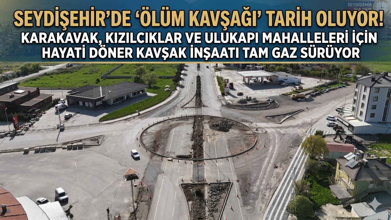 Seydişehir’de Kaza Riski Bitiyor: Dev Kavşak Çalışmasında Sona Yaklaşıldı
