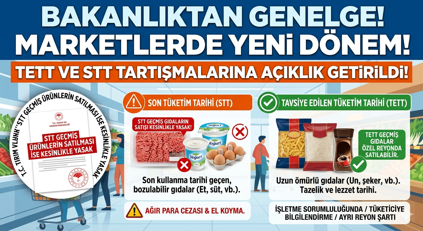 Marketlerde Yeni Dönem! Bakanlıktan "Tarih" Genelgesi: Tartışmalara Son Nokta Konuldu