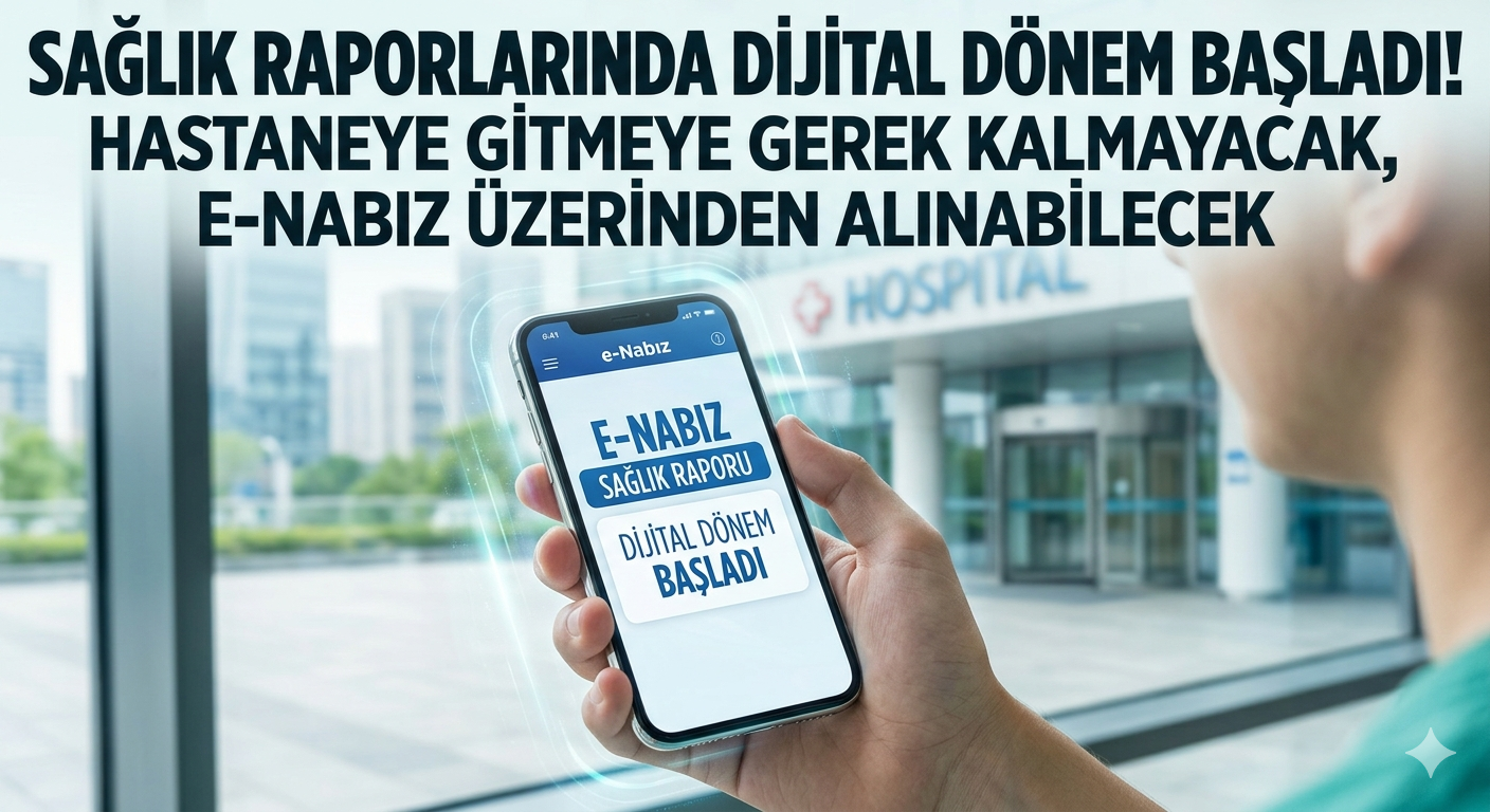 Sağlık Raporlarında Dijital Dönem: Artık Hastaneye Gitmeye Gerek Kalmayacak!
