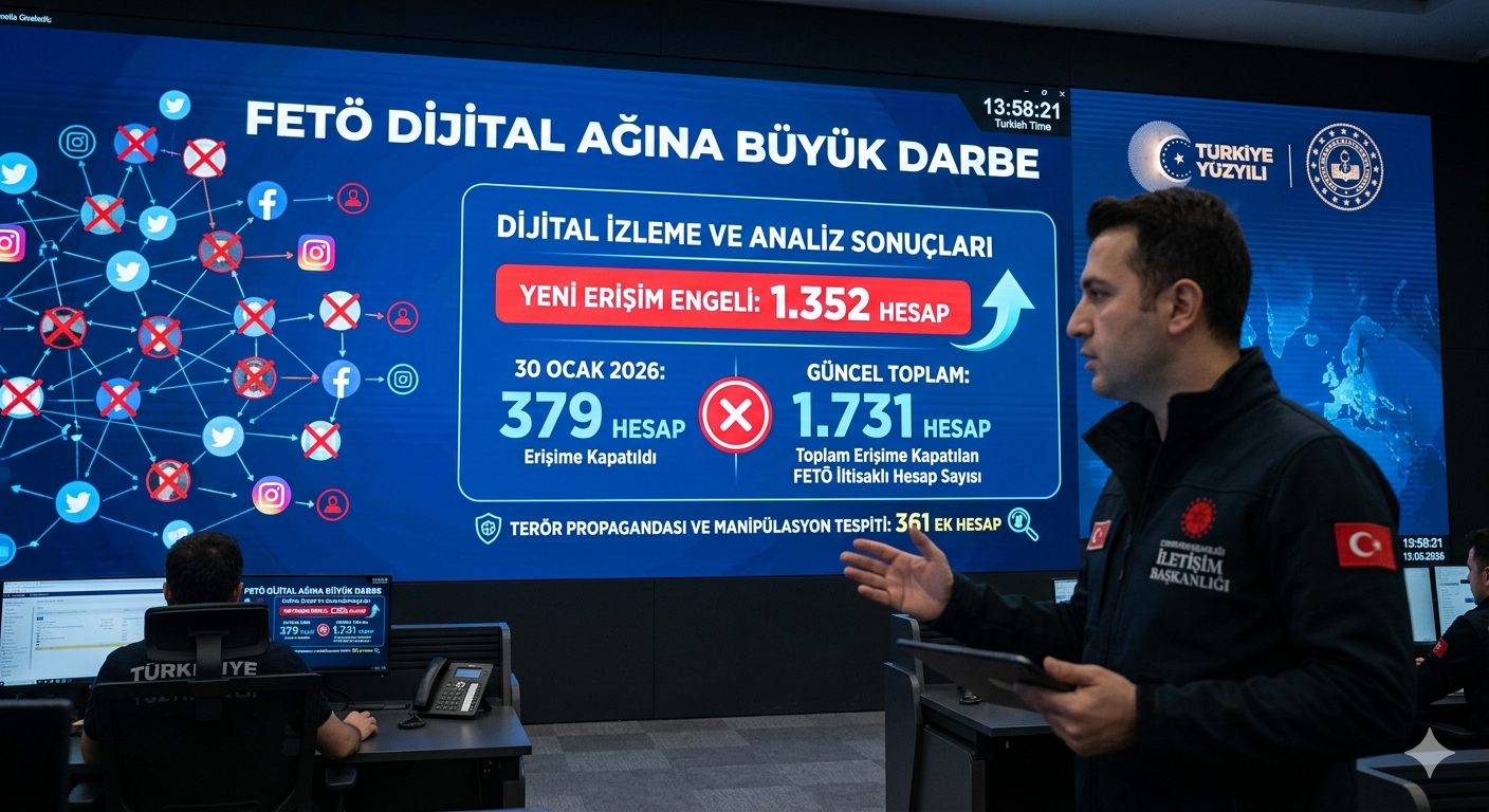 FETÖ'nün Dijital Ağına Büyük Darbe: 1352 Hesaba Daha Erişim Engeli