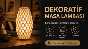 Dekoratif Masa Lambası ile Çalışma Alanınıza Sıcak Bir Dokunuş