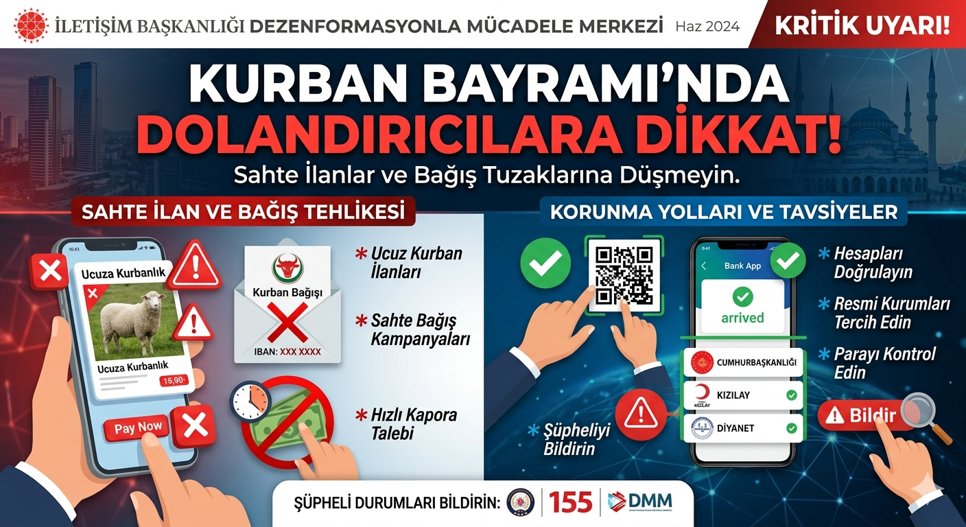 İletişim Başkanlığı'ndan Kurban Bayramı Öncesi Kritik Uyarı: Bu Tuzaklara Düşmeyin!