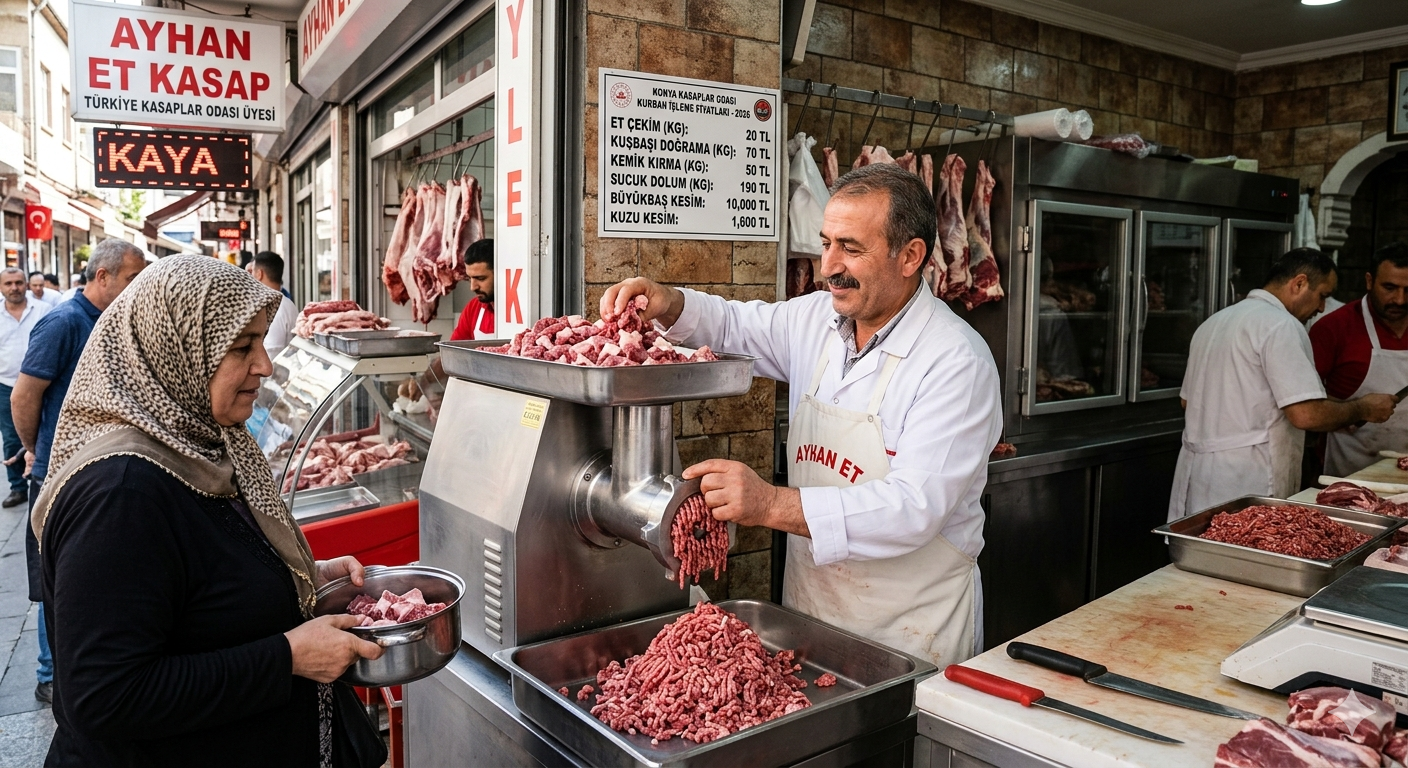 Konya'da Kurban Mesaisi Başladı: Et Çekim Fiyatları Belli Oldu, "Merdiven Altı" Uyarısı Geldi!