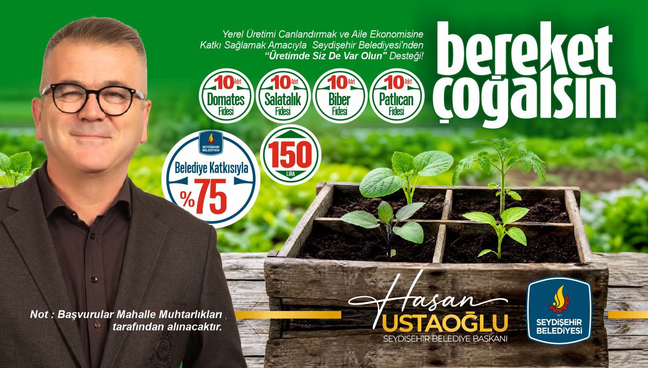 BELEDİYEDEN ÜRETİCİLERE FİDE DESTEĞİ 
