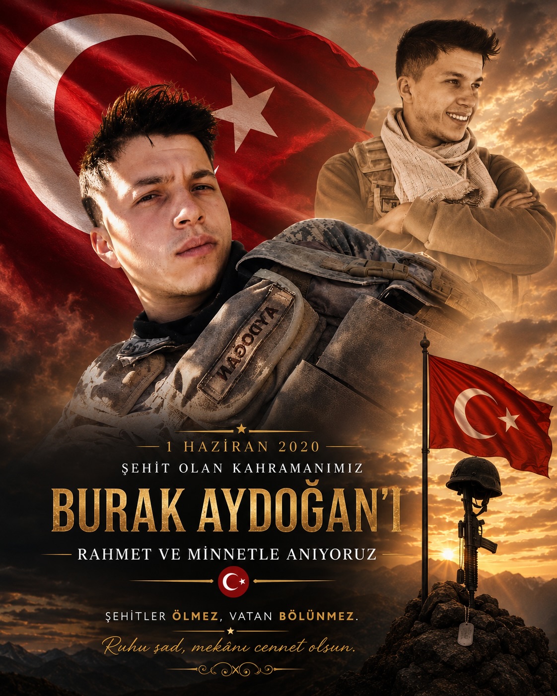 Şehit Burak Aydoğan Şehadetinin Yıl Dönümünde Rahmet ve Dualarla Anıldı
