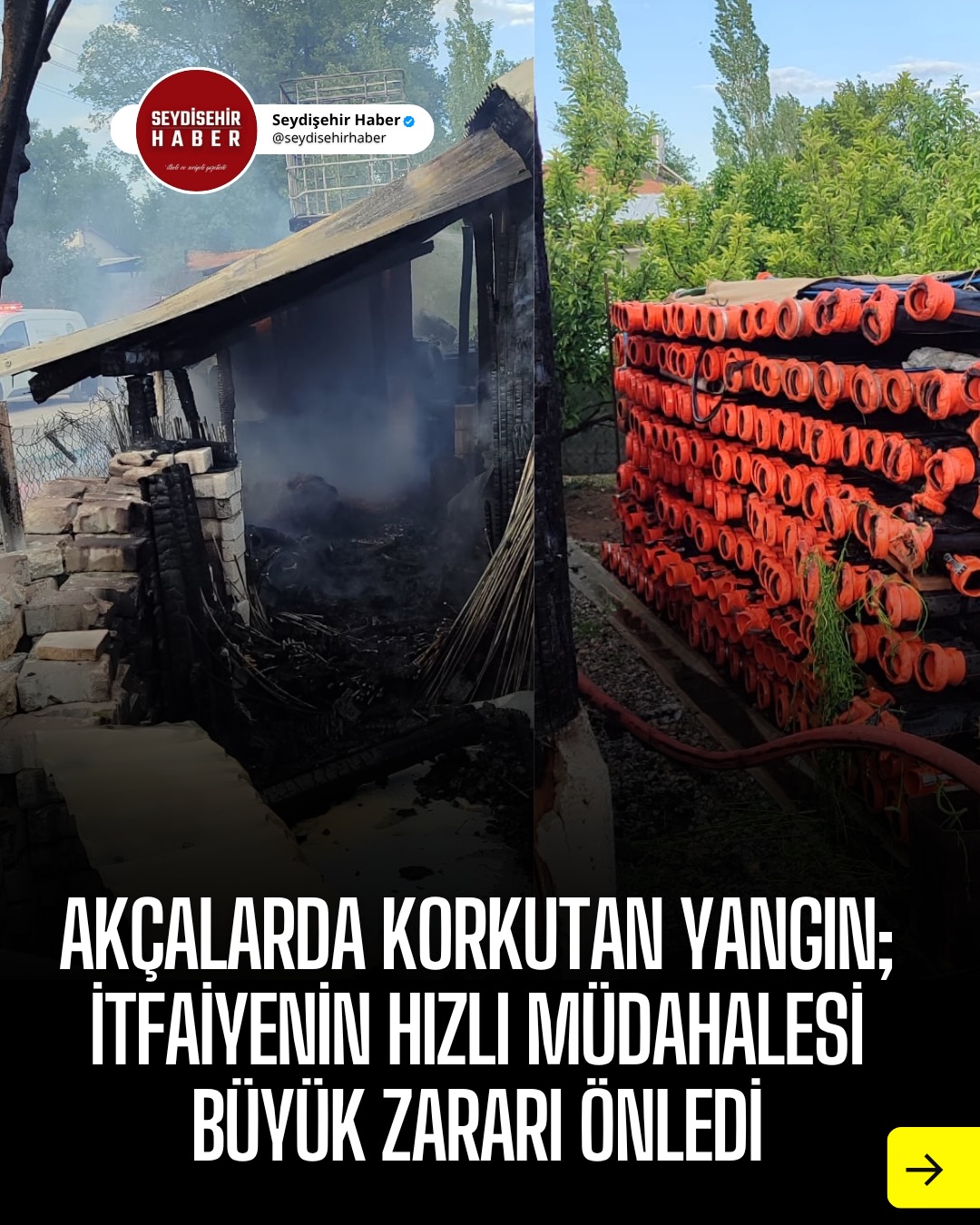Seydişehir’de Bağ Evi Yangını: İtfaiyenin Zamanında Müdahalesi Felaketi Önledi!