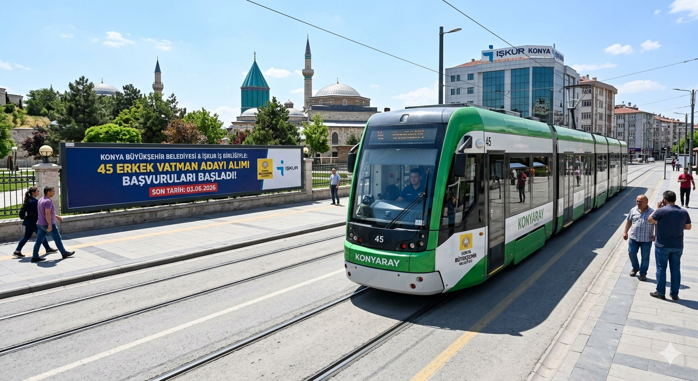Konya Büyükşehir Belediyesi 45 Vatman Adayı Alacak