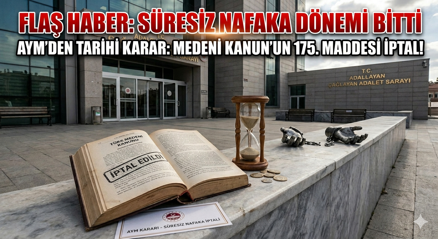 Anayasa Mahkemesi'nden Tarihi Karar: Süresiz Nafaka Düzenlemesi İptal Edildi!