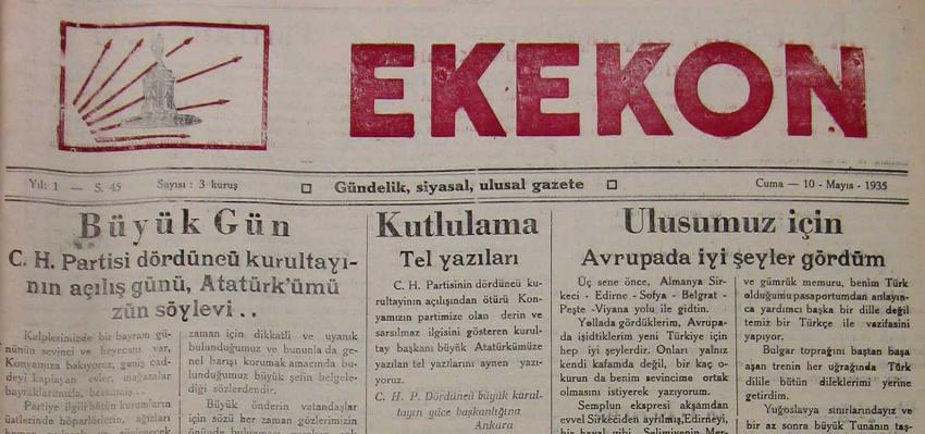 1935 C.H.P. Kurultayı ve Seydişehir