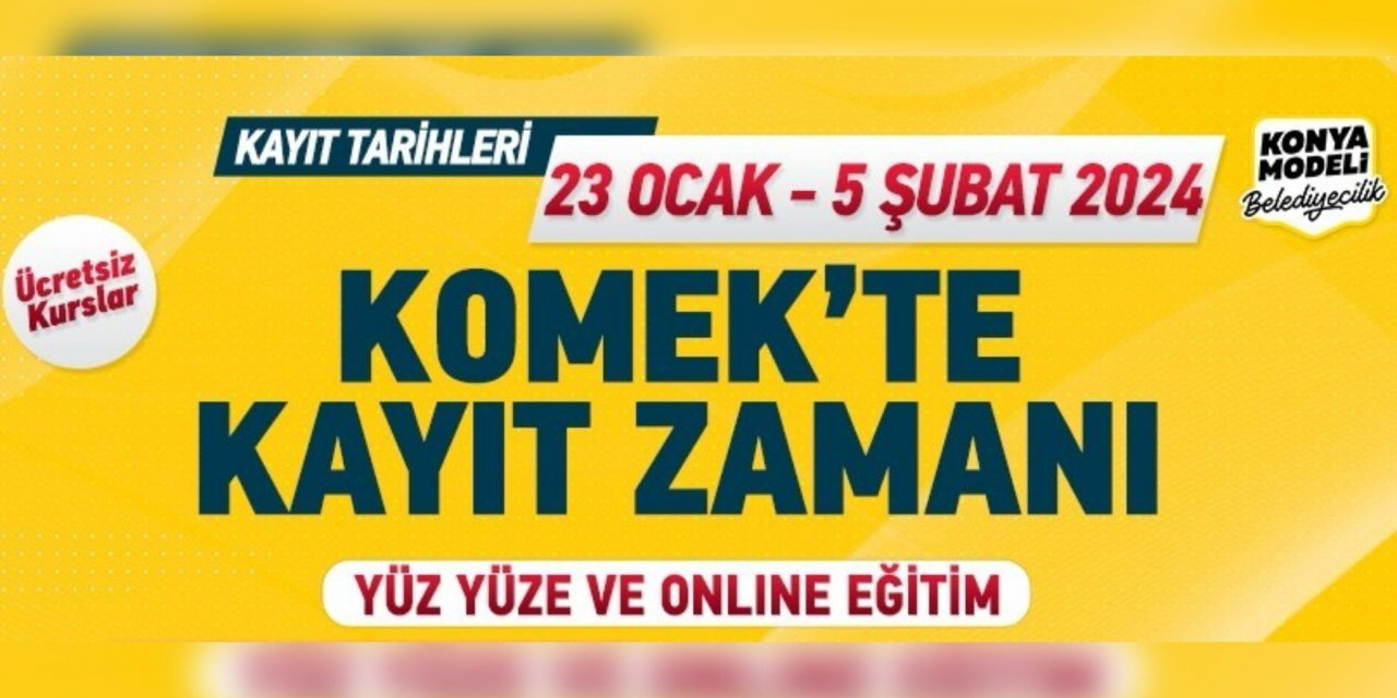 2024 KOMEK kayıt başvurusu