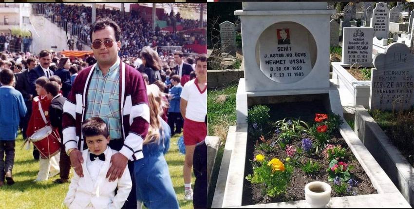 28 yıl önce Şehit Olan babası için duygusal  paylaşım