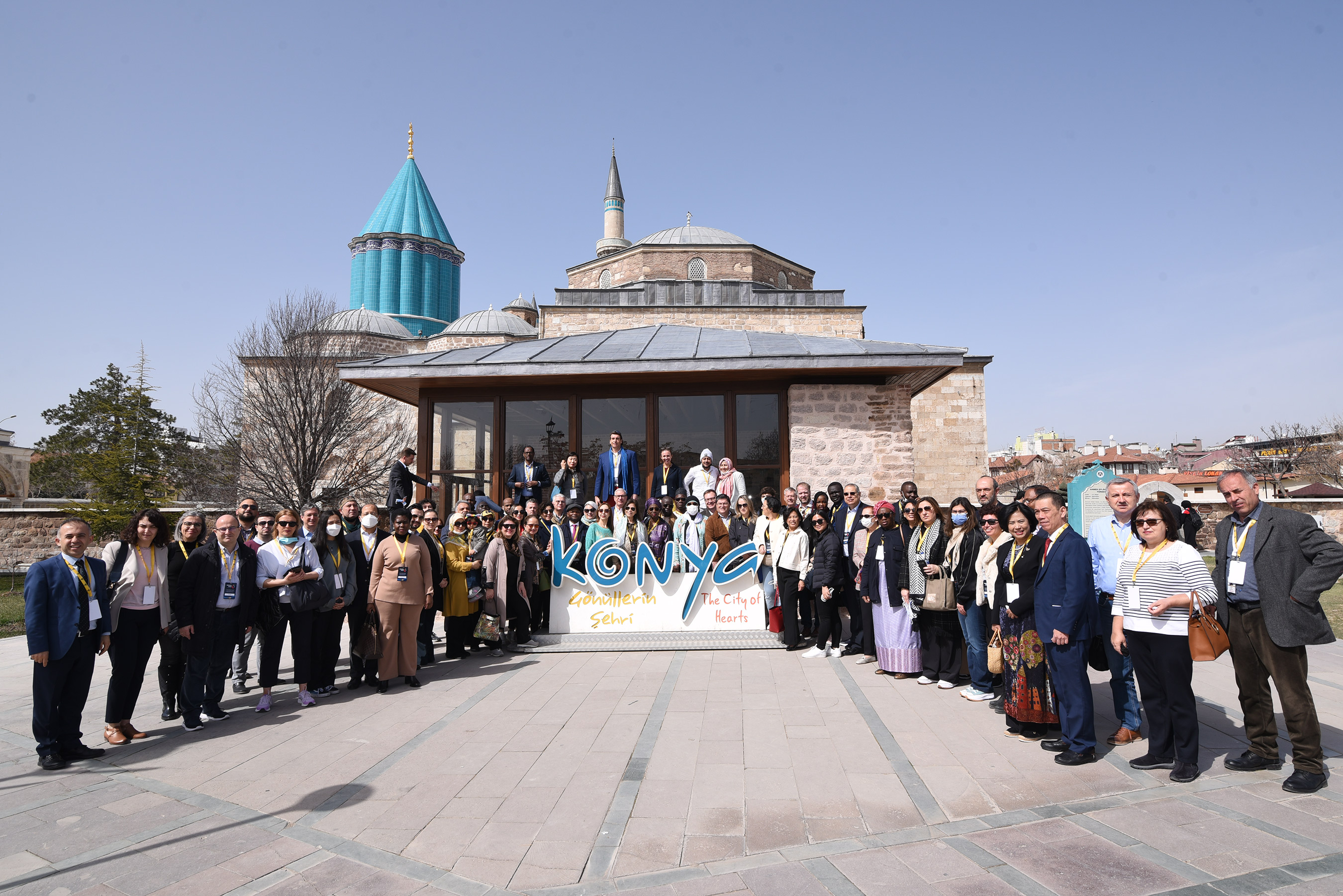 40 ülkeden Konya’ya gelen heyet, şehrin tarihi ve turistik mekanlarını gezdi