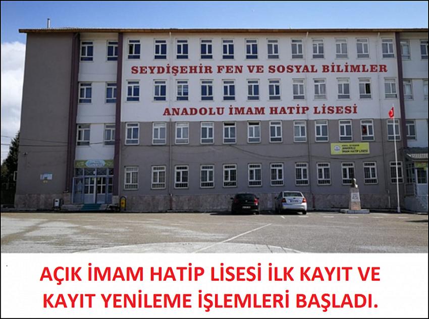 AÇIK İMAM HATİP LİSESİ KAYITLARI  BAŞLADI