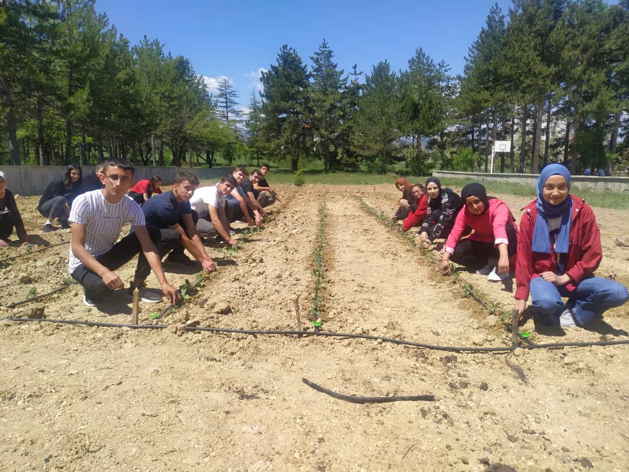 Ahırlı Atatürk Anadolu Lisesinde  Tarıma Engel  yok projesi