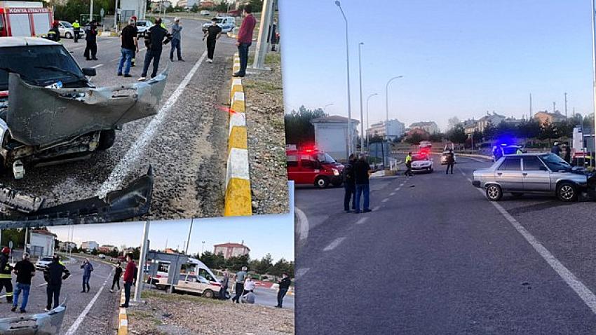 Akşam vakti  Seydişehir'de Trafik  kazası yaralılar   var