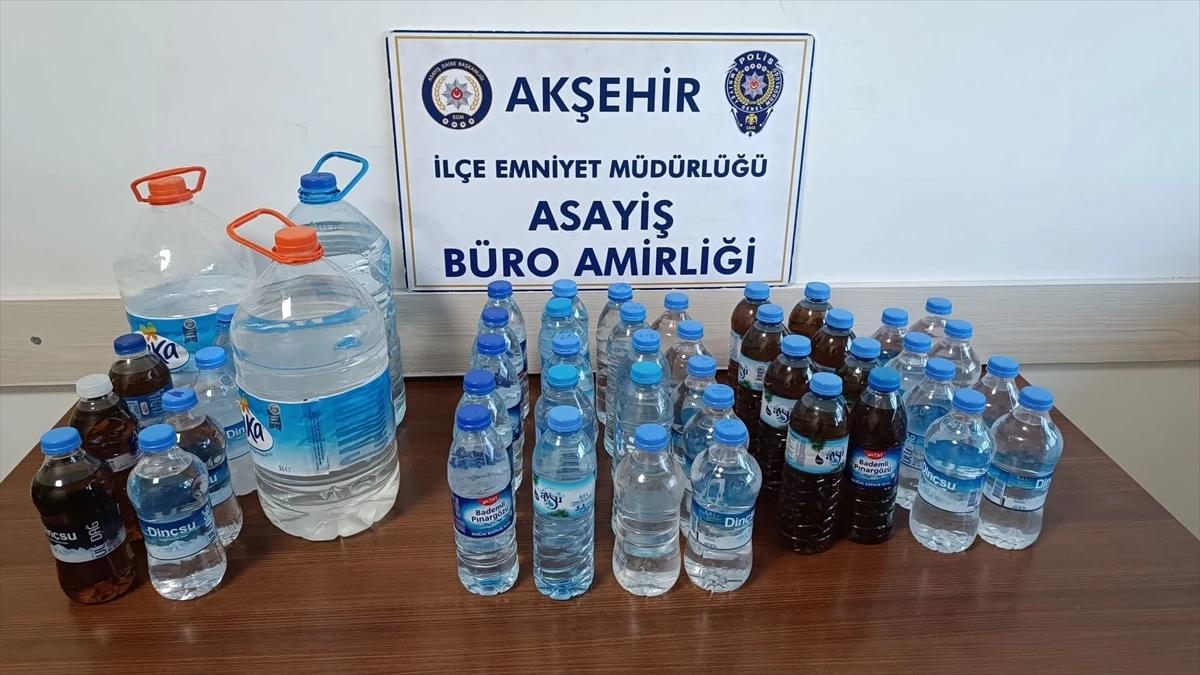 Akşehir'de Sahte İçki Operasyonu: 3 Zanlı Gözaltına Alındı