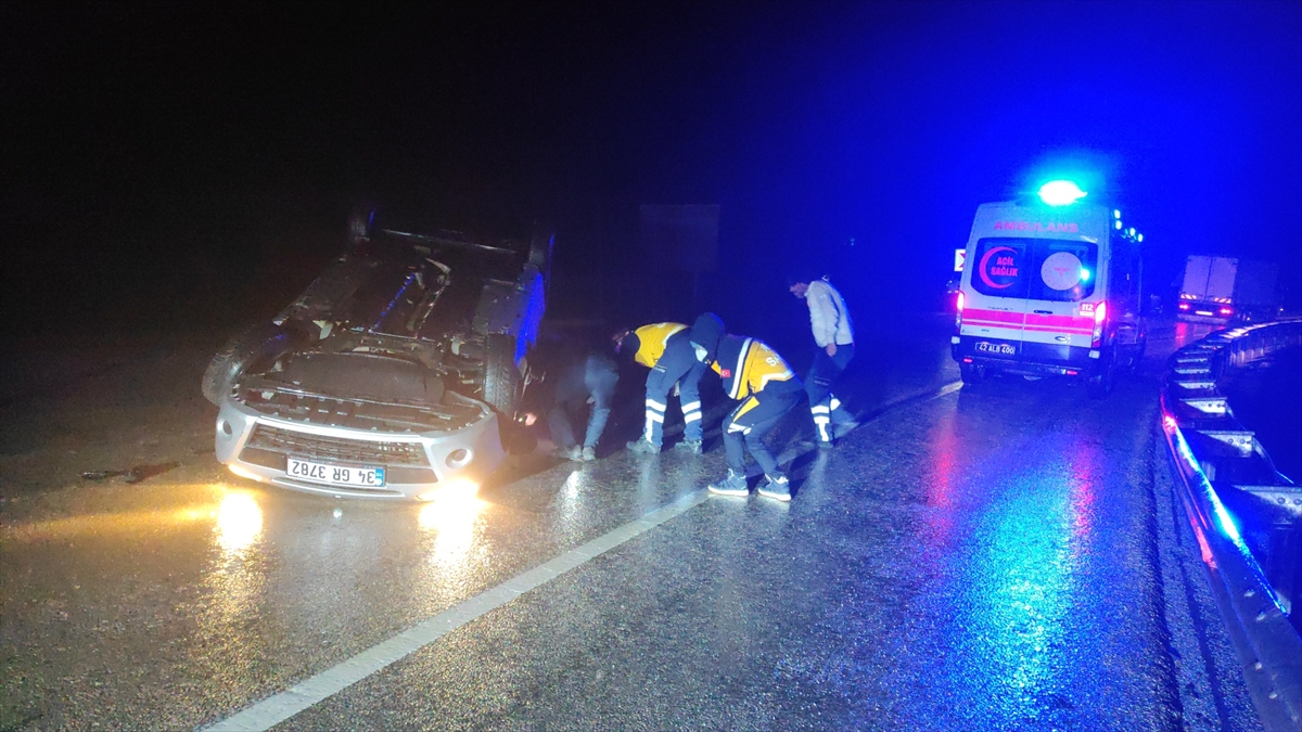 Antalya'dan Çaldığı otomobille kaçarken Seydişehir'de kaza yaptı