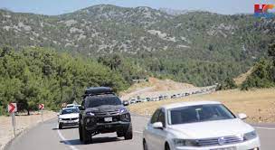 Antalya-Konya kara yolunda tatil dönüşü yoğunluğu yaşanıyor
