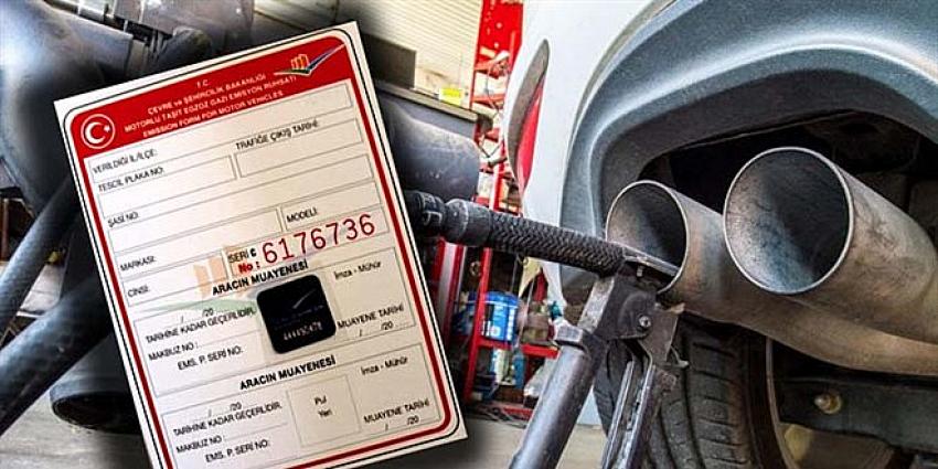  Araç  Sahipleri ;Egzoz emisyon ölçümü yaptırmayanlara uygulanacak ceza artırıldı