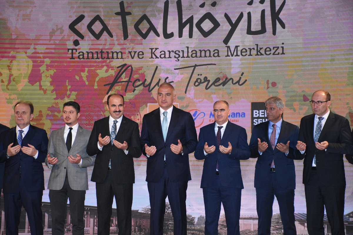 Bakan Ersoy, Konya'da Çatalhöyük Tanıtım ve Karşılama Merkezi açılışında konuştu: