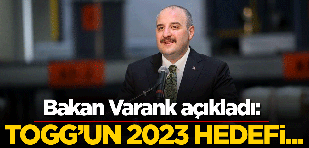 Bakan Varank açıkladı: Togg'un 2023 hedefi...