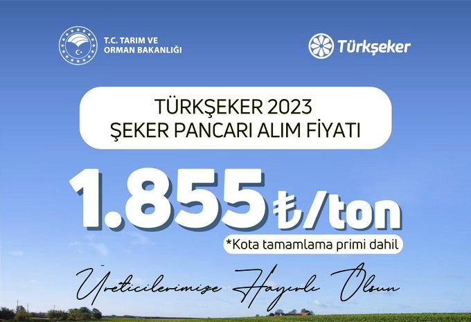 Bakan Yumaklı, şeker pancarı alım fiyatını açıkladı