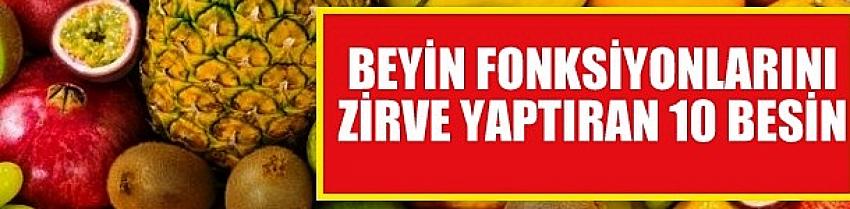 Beyin fonksiyonlarına zirve yaptıran 10 besin