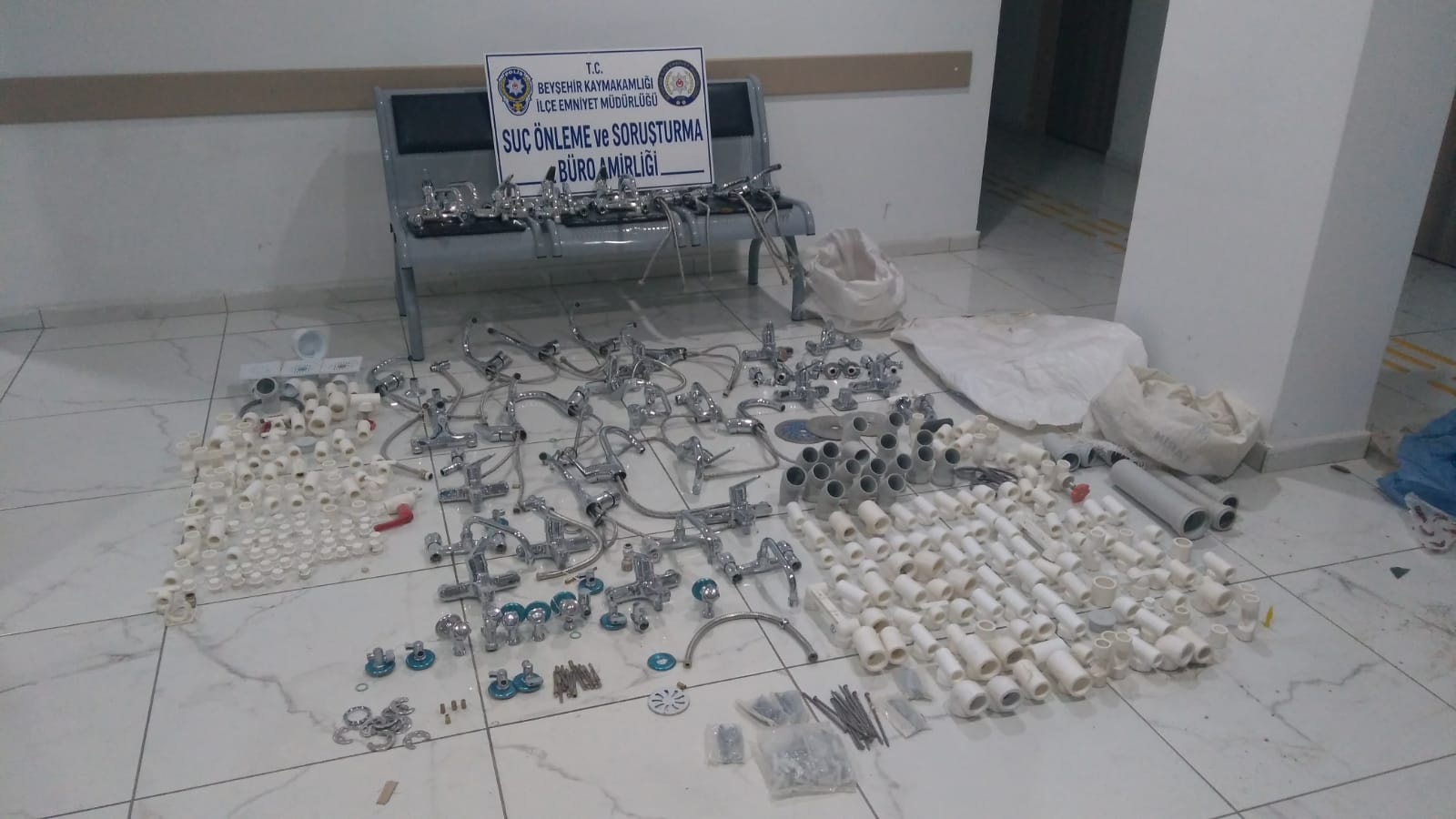 Beyşehir'de  inşaatlardan malzeme çaldığı öne sürülen zanlı tutuklandı