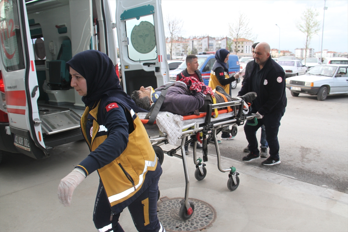Beyşehir'de iş kazasında 1 kişi yaralandı