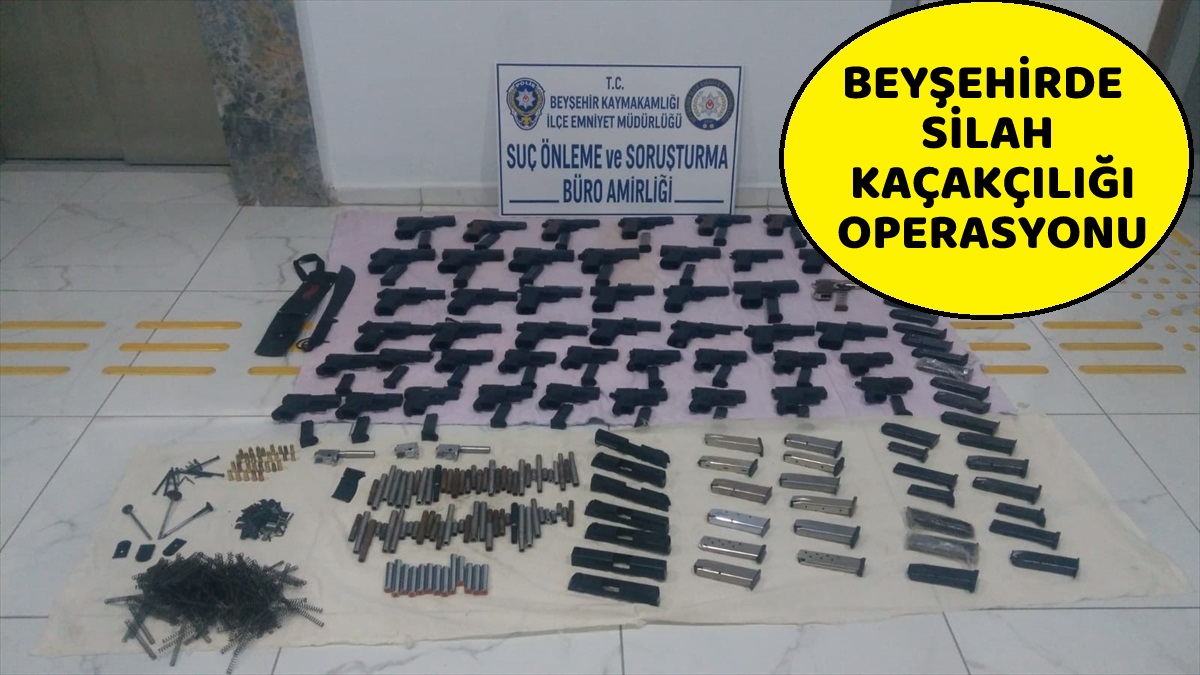 Beyşehir'de  silah kaçakçılığı operasyonunda yakalanan 1 kişi tutuklandı