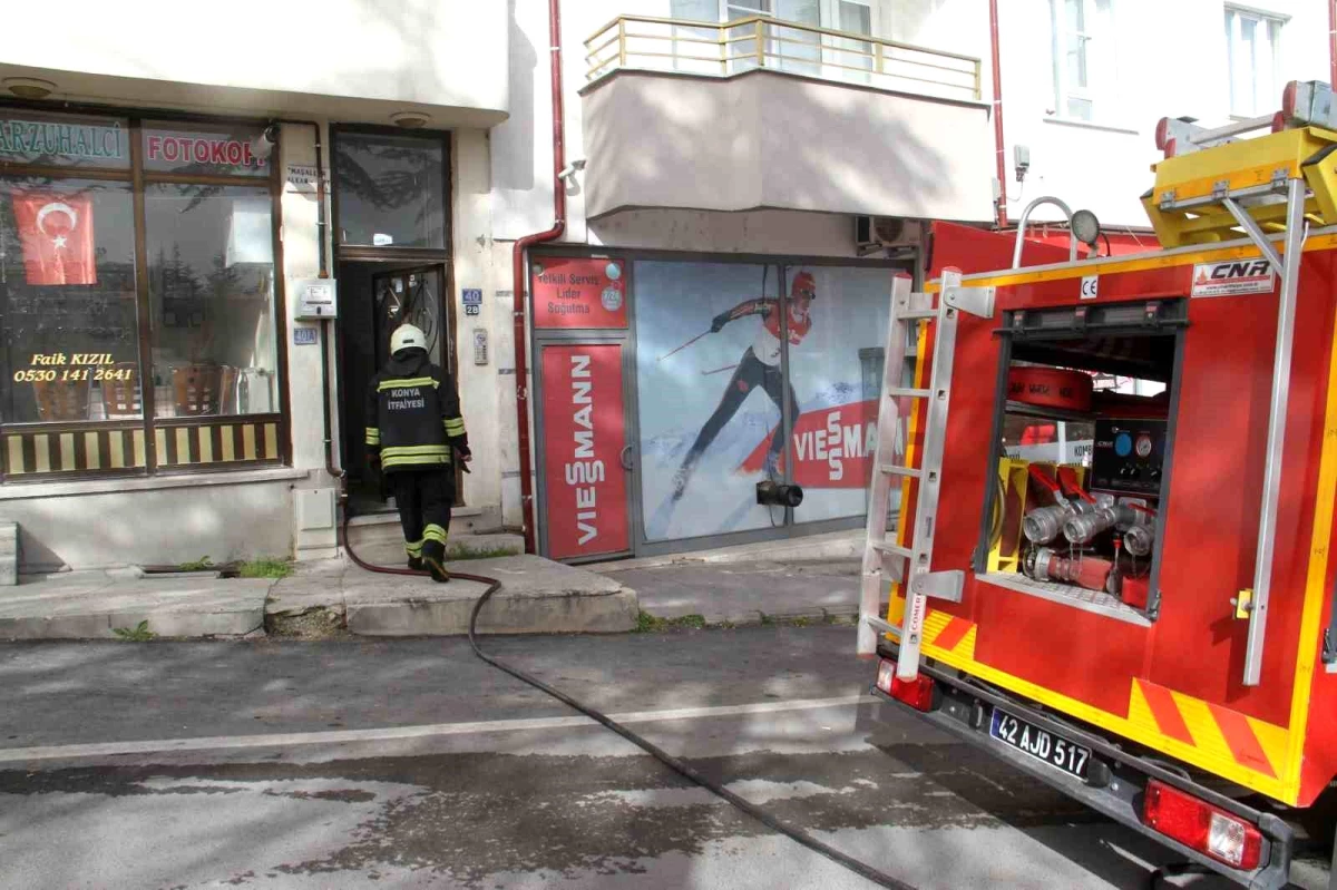 Beyşehir'e ev yangını söndürüldü