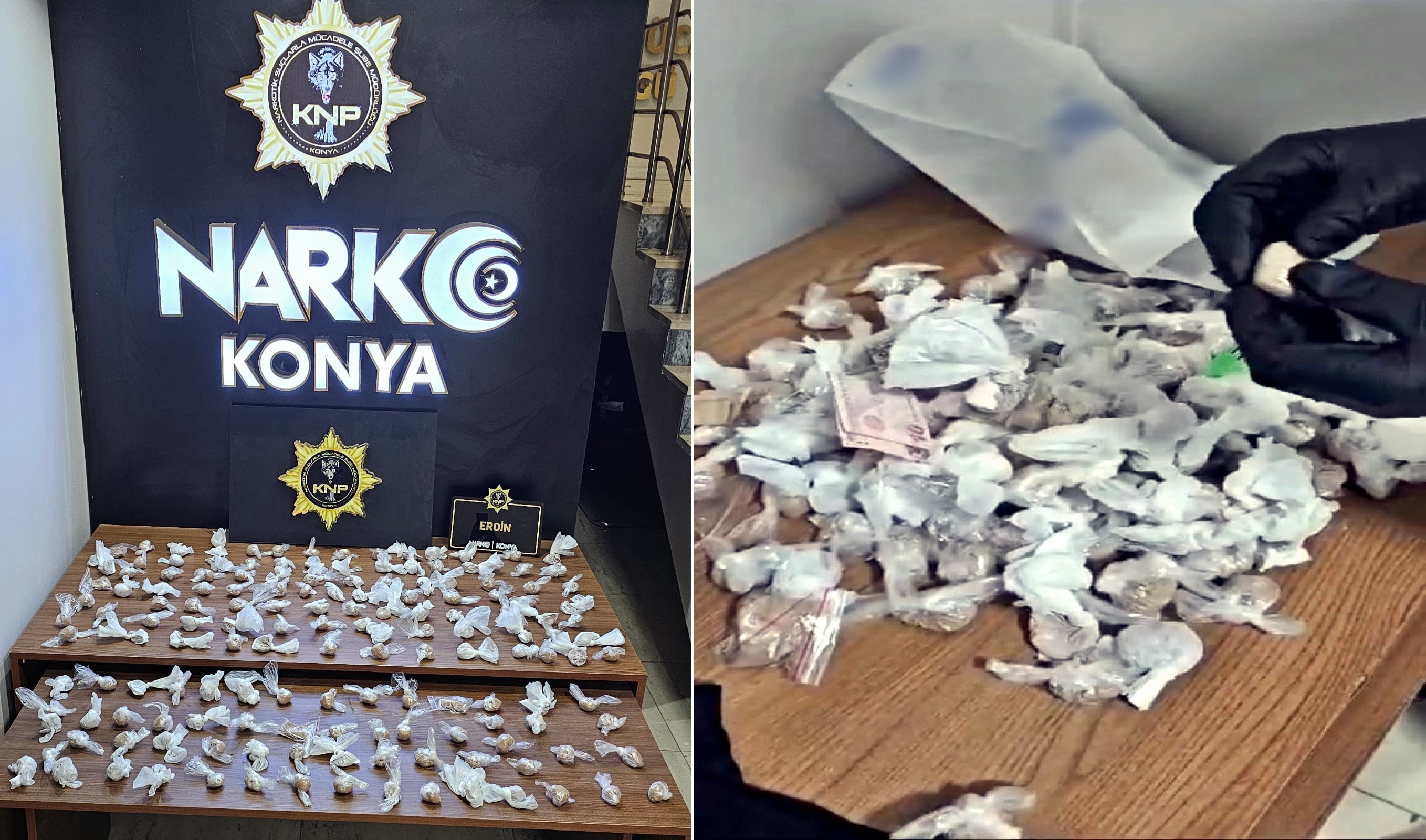 BEZ ÇANTADAN 1.5 KİLO UYUŞTURUCU ÇIKTI